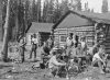 I skogsarbetarlägret nära Port Arthur i Ontario, Kanada, 1927. Foto: Sakari Pälsi / Museiverkets Bildsamlingar. Objektinumero: VKK158:38