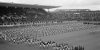 Gymnastikuppvisning under Helsingfors olympiastadions invigningsfest 12.6.1938 (beskuren bild), Uusi Suomi – Iltalehti / JOKA / Museiverket